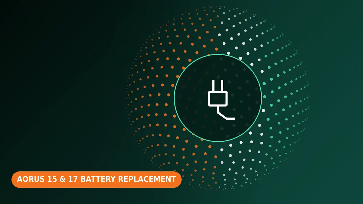 Gigabyte AORUS 15 & 17 battery replacement