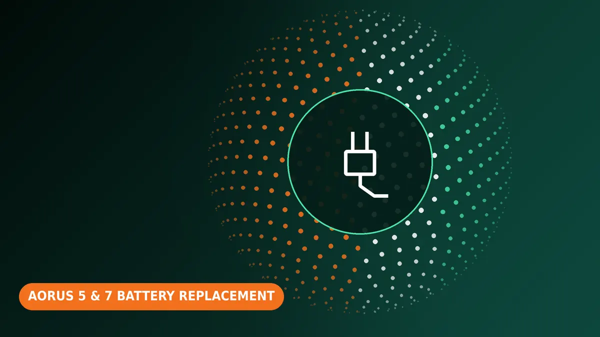 Gigabyte AORUS 5 & 7 battery replacement