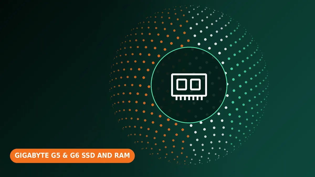 Gigabyte GIGABYTE G5 & G6 SSD and RAM upgrade